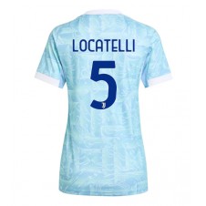 Juventus Manuel Locatelli #5 Bortedrakt Kvinner 2025-26 Kortermet